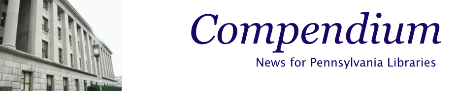 Banner image for Compendium: News from Commonwealth Libraries with photo of Office of Commonselath Libraries building