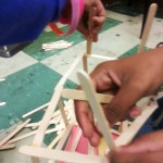 building with popsickle sticks