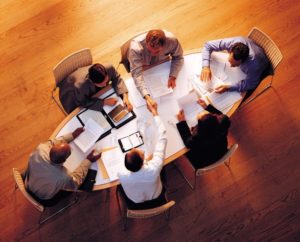 photo of people at a table