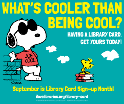 Library Card Sign-up Month is Almost Here!
